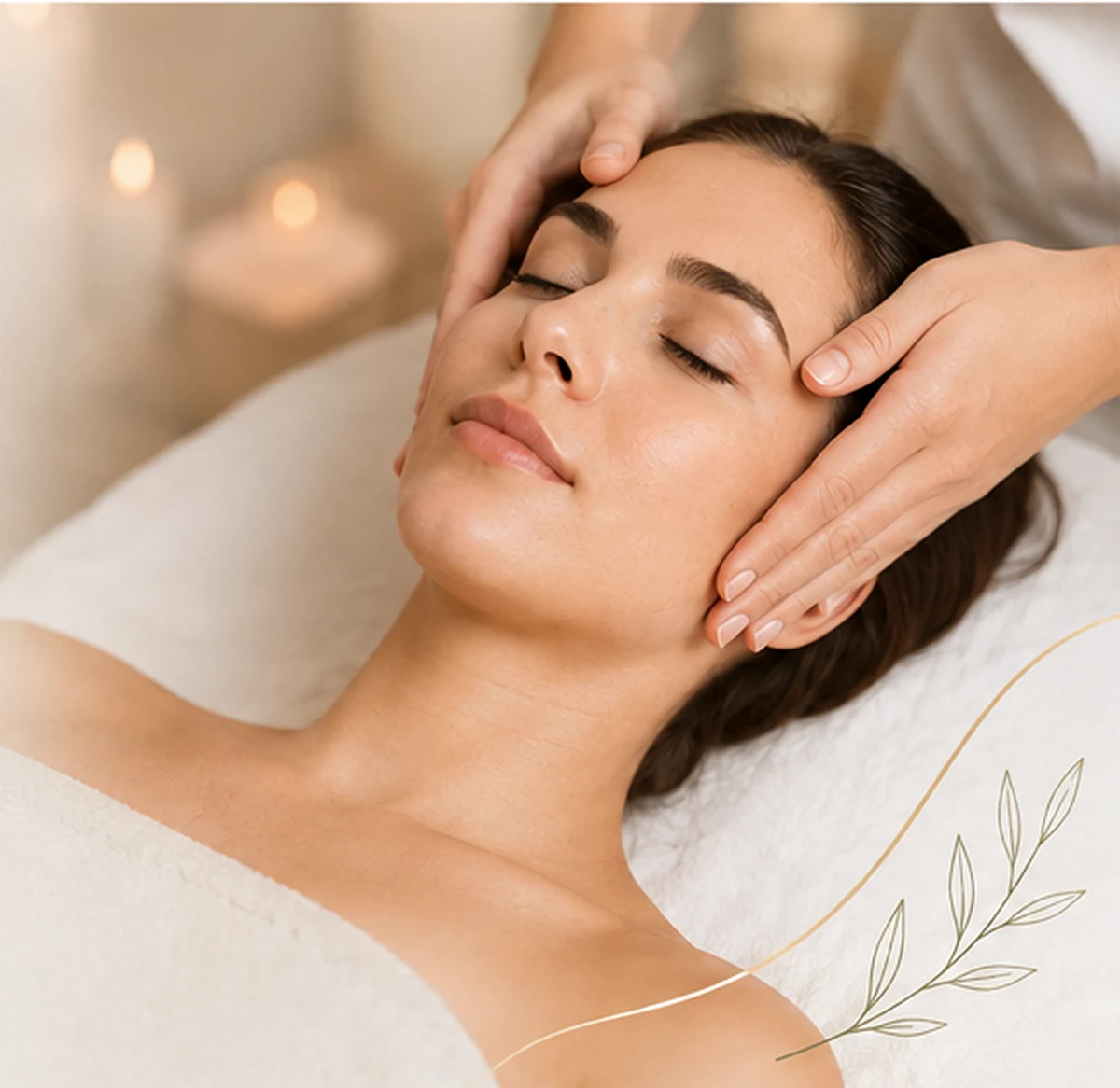 Tratamiento facial relajante, imagen ilustrativa